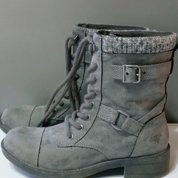 Rocket Dog Thunder Women's Gray Lace-up Boots Size 9 - Picture 1 of 9